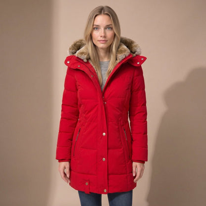Susanna | Women's Longline Quilted Hooded Parka