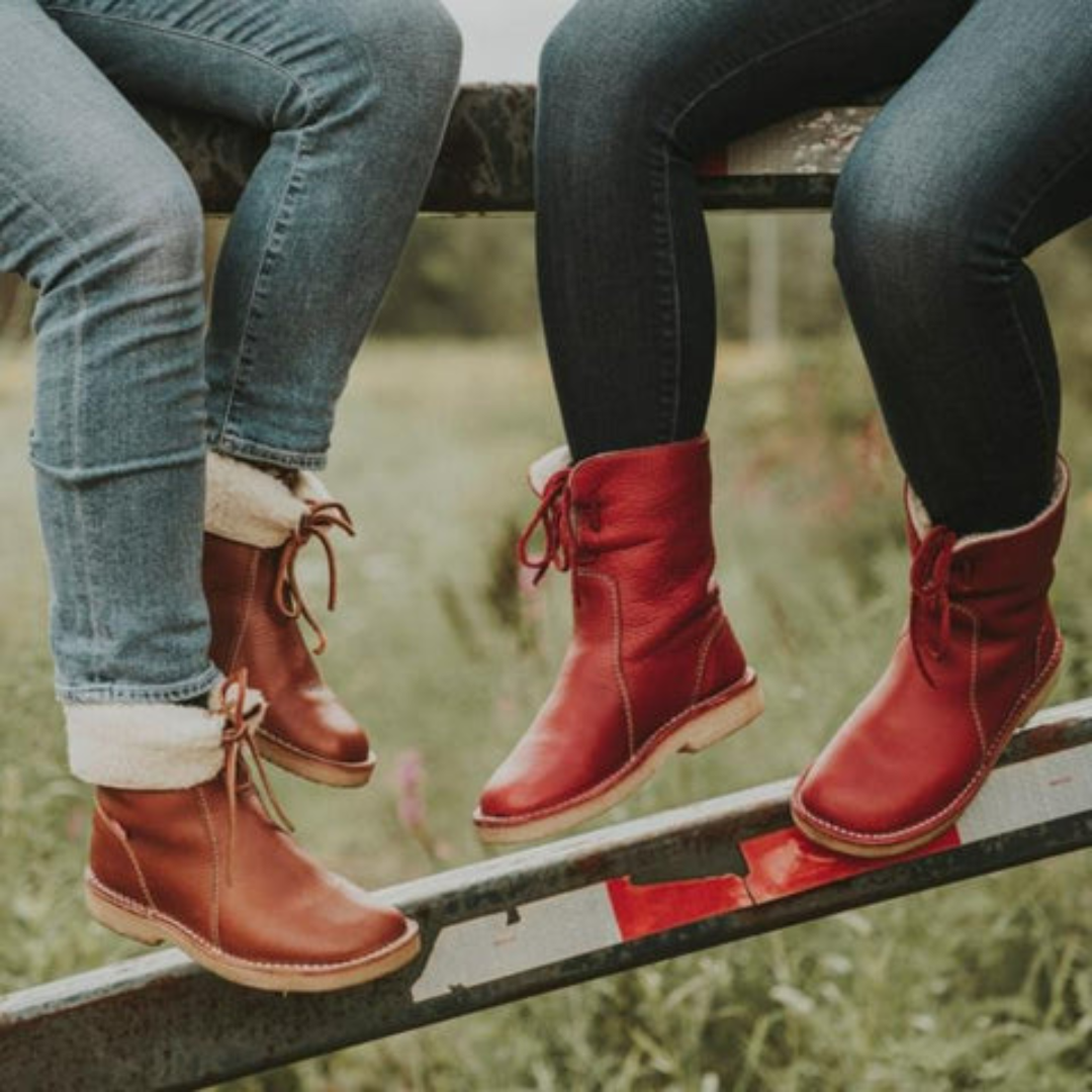 Katlin | Botas de invierno a media pantorrilla para mujer con lazo trasero