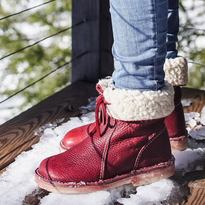 Katlin | Botas de invierno a media pantorrilla para mujer con lazo trasero