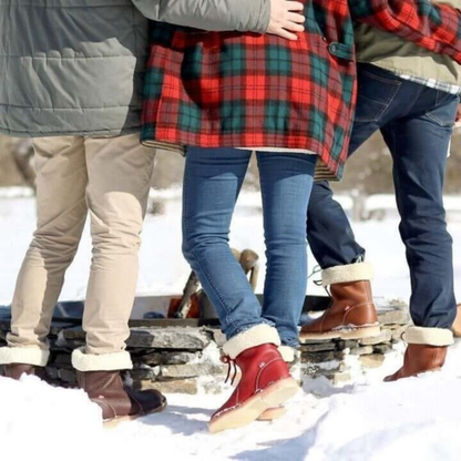 Katlin | Botas de invierno a media pantorrilla para mujer con lazo trasero