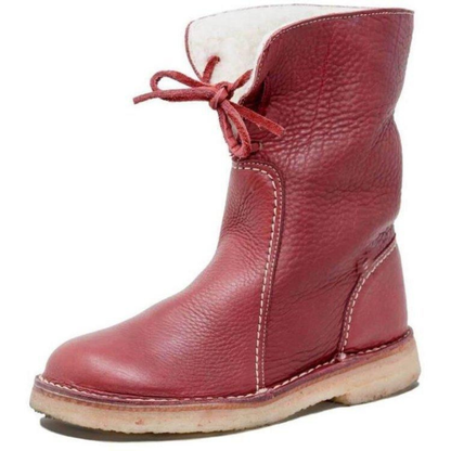 Katlin | Botas de invierno a media pantorrilla para mujer con lazo trasero