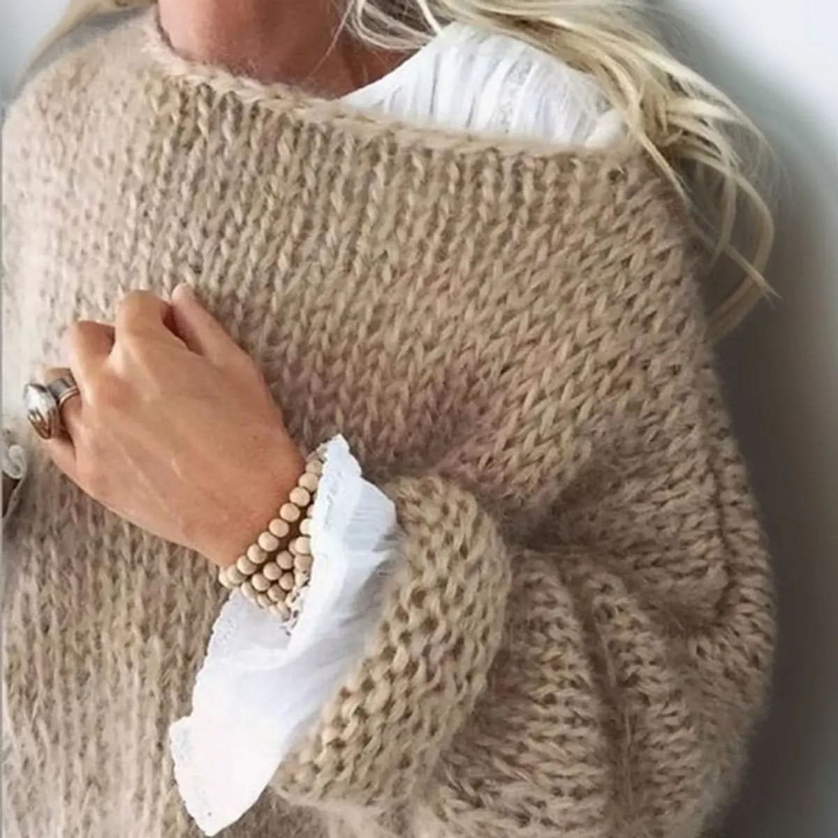 Jacklyn | Locker geschnittener Oversize-Strickpullover für Damen