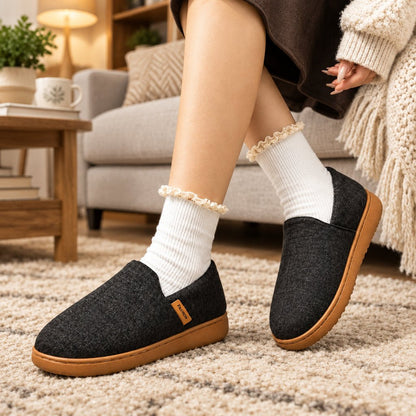 Sydnee | Zapatillas de estar por casa sin cordones para mujer para el invierno